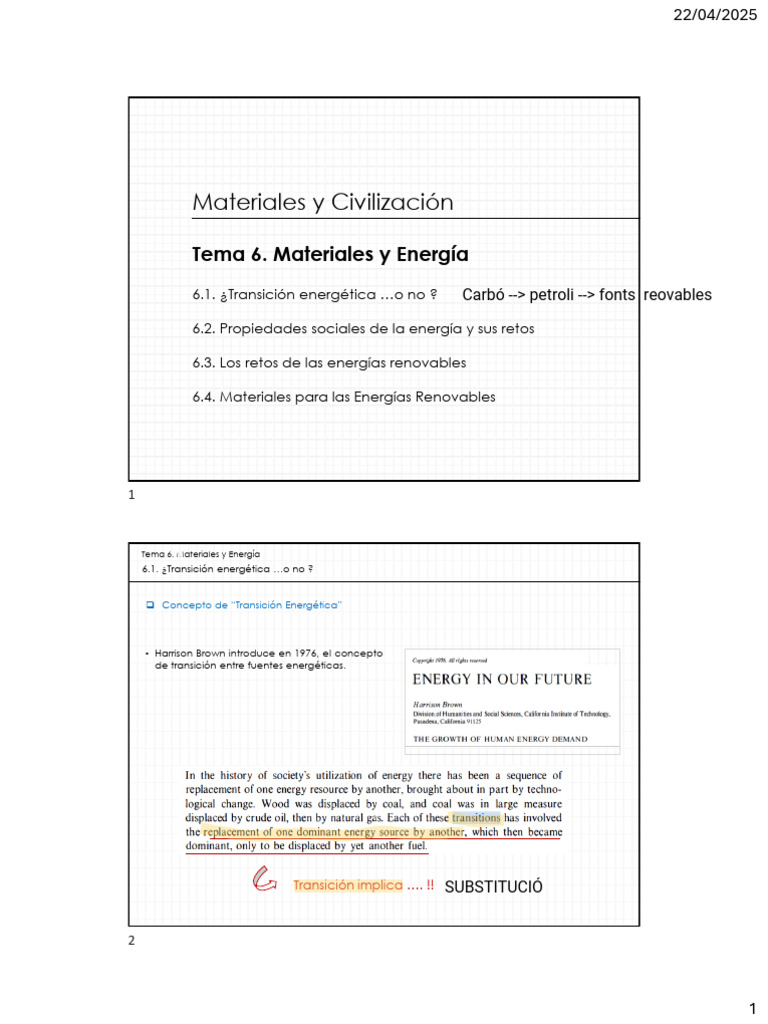 Retos de la Transición Energética | PDF | Energía renovable | Uso ...