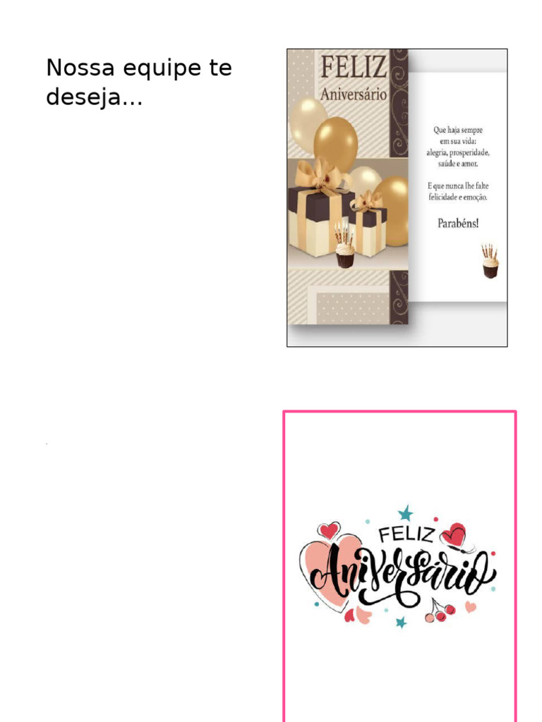 Cartão Aniversariante | PDF