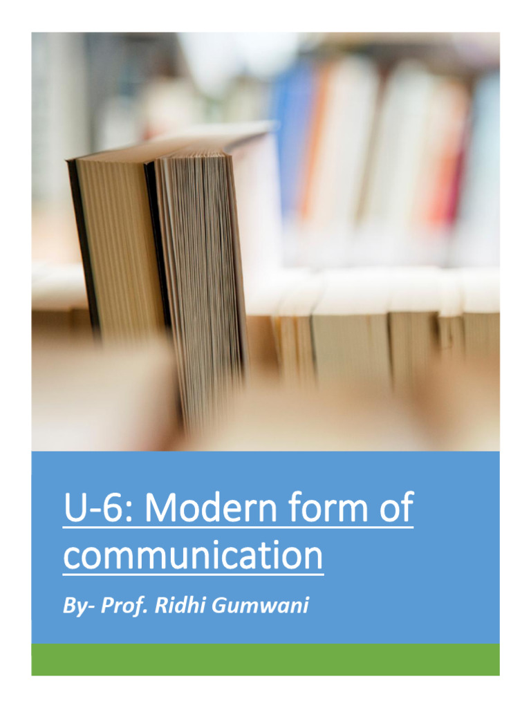 Modern Communication Methods Explained | PDF | E Commerce | Mail
