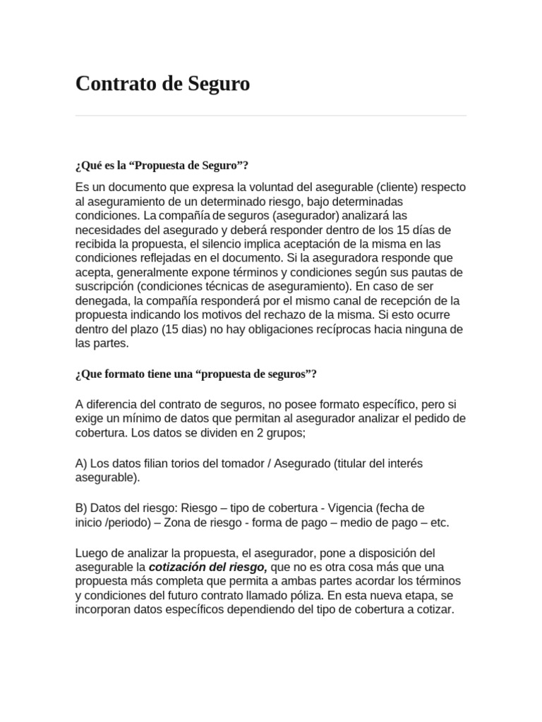 Seguros - Conceptos Basicos | PDF | Póliza de seguros | Seguro