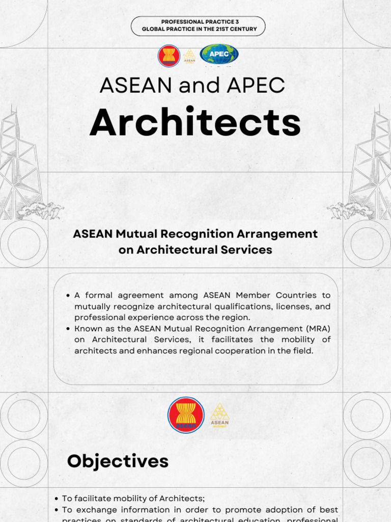 ASEAN and APEC Architect Frameworks | PDF | Asia Pacific Economic ...