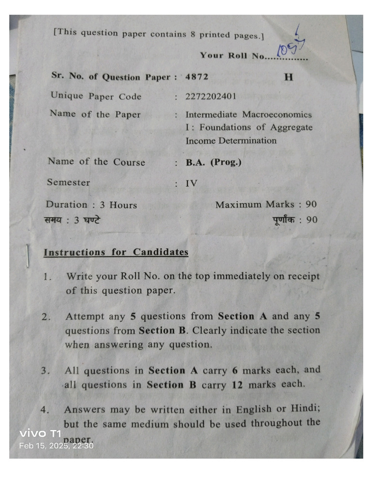 Eco Sem 4 | PDF