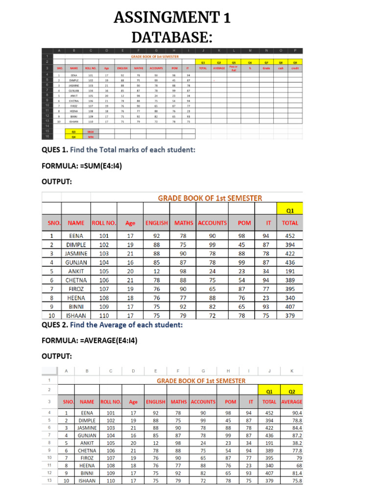 Student Marks Analysis and Grading Guide | PDF