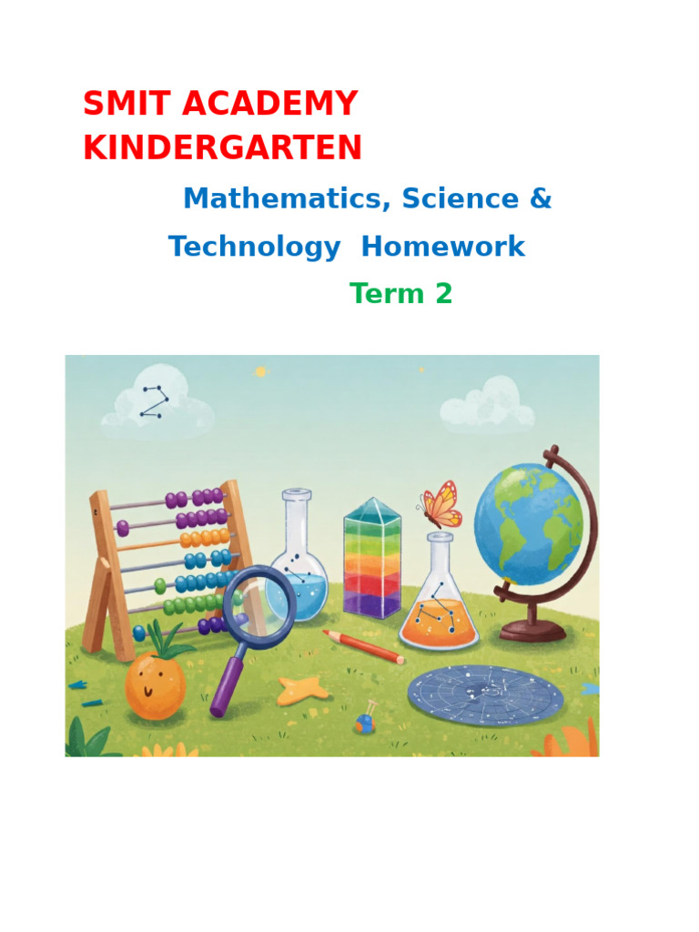 Kindergarten Term 2 Homework Pack | PDF