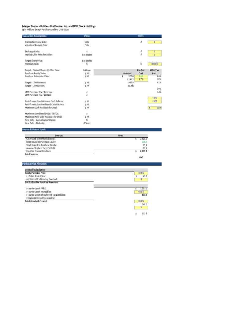 10 12 Income Statement Combination After | PDF | Goodwill (Accounting ...