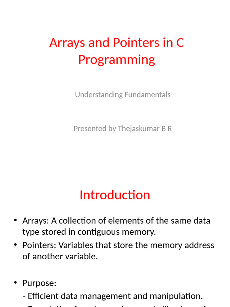 Arrays_and_Pointers_in_C | PDF