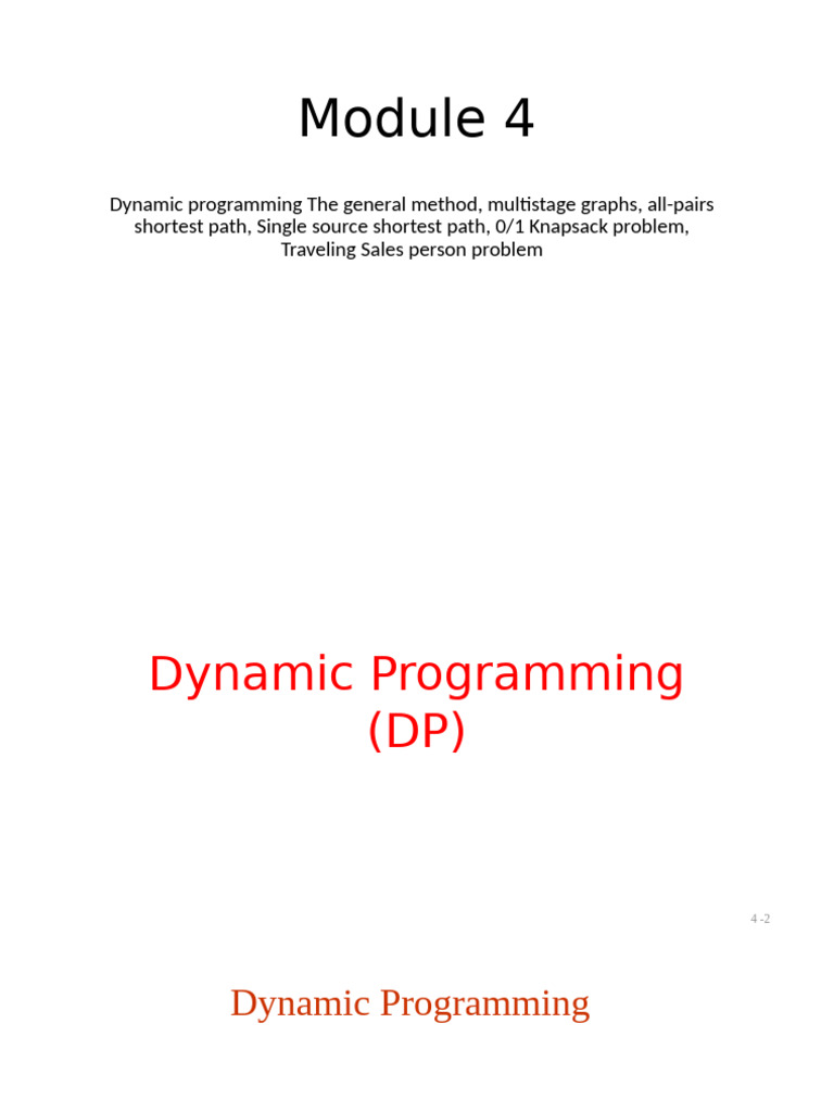 Multistage Graphs in Dynamic Programming | PDF | Visual Cortex ...