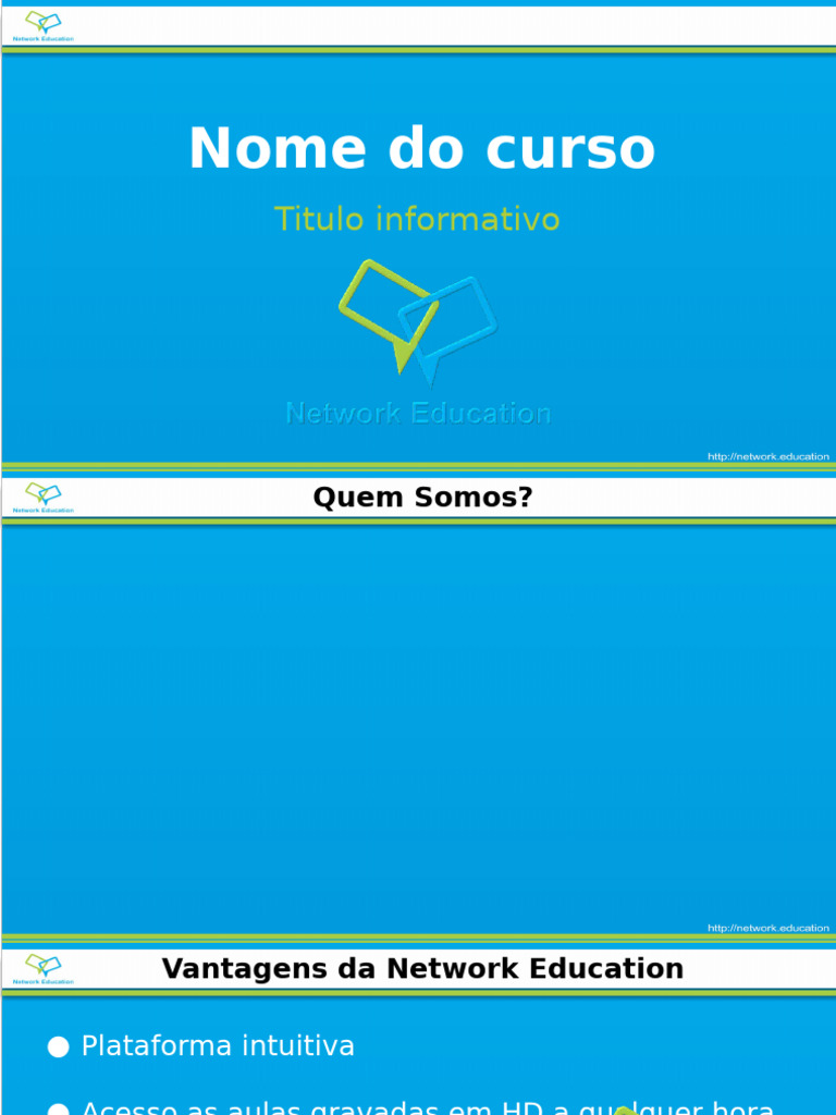 Vantagens da Network Education | PDF