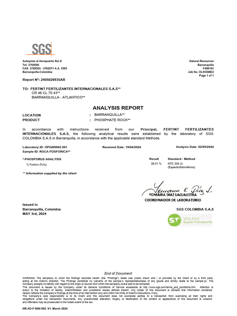 SGS Lab Results | PDF | Justice | Crime & Violence