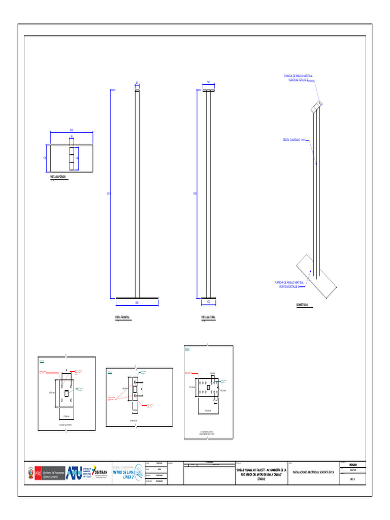 Plancha de Ángulo Vertical para Soporte | PDF