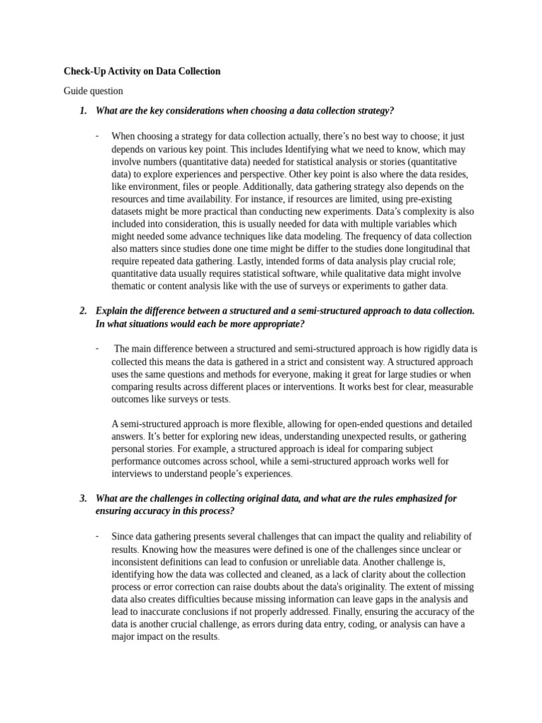 Data Collection Strategies Explained | PDF | Quantitative Research | Data