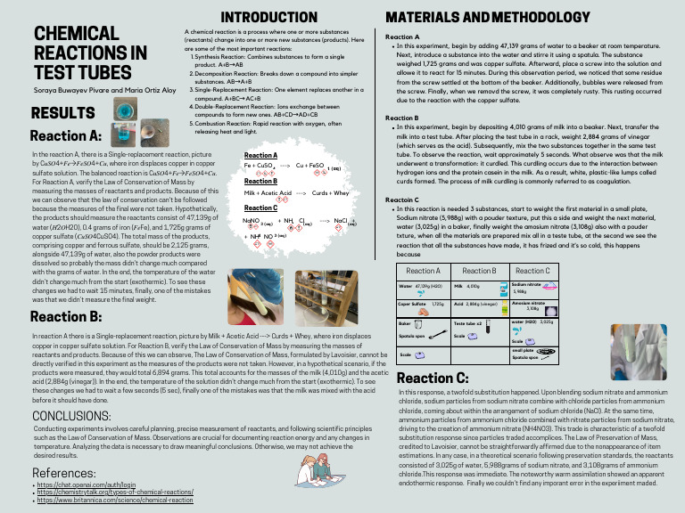 Types of Chemical Reactions Explained | PDF | Chemical Reactions ...