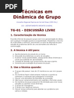 Técnicas em Dinâmica de Grupo