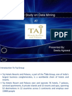 Data Mining at Taj