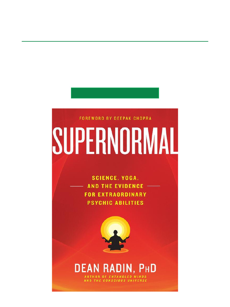 Supernormal Science and Psychic Abilities | PDF