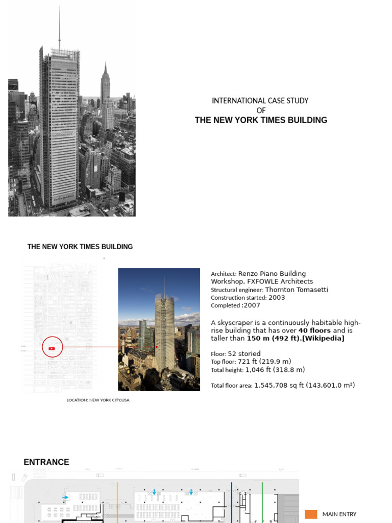 New York Times Building Overview | PDF | Beam (Structure) | Stairs