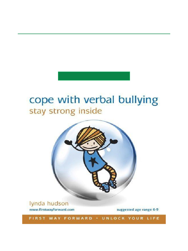 Uncover Cope With Verbal Bullying Stay Strong Inside Enhanced Book ...
