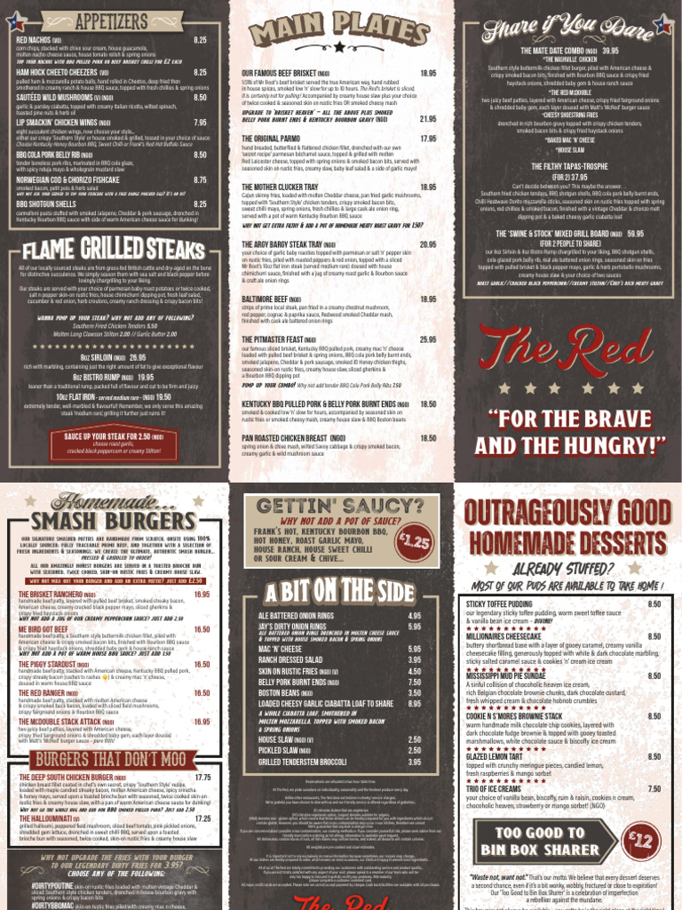 Redmenu: Appetizers Selection | PDF | Hamburgers | Barbecue
