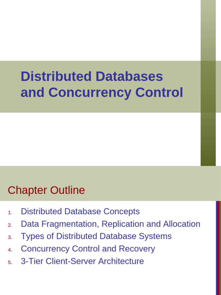 Distributed Databases and Client-Server Architectures | PDF | Databases ...
