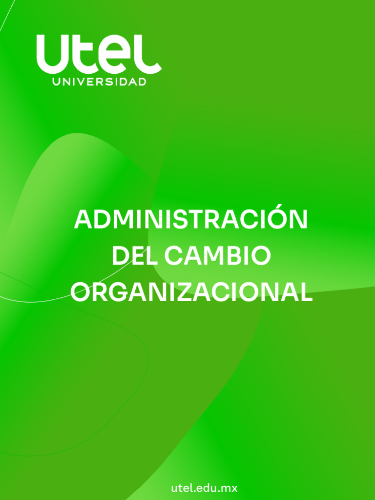 Administración Del Cambio Organizacional - PF - Sem6 | PDF