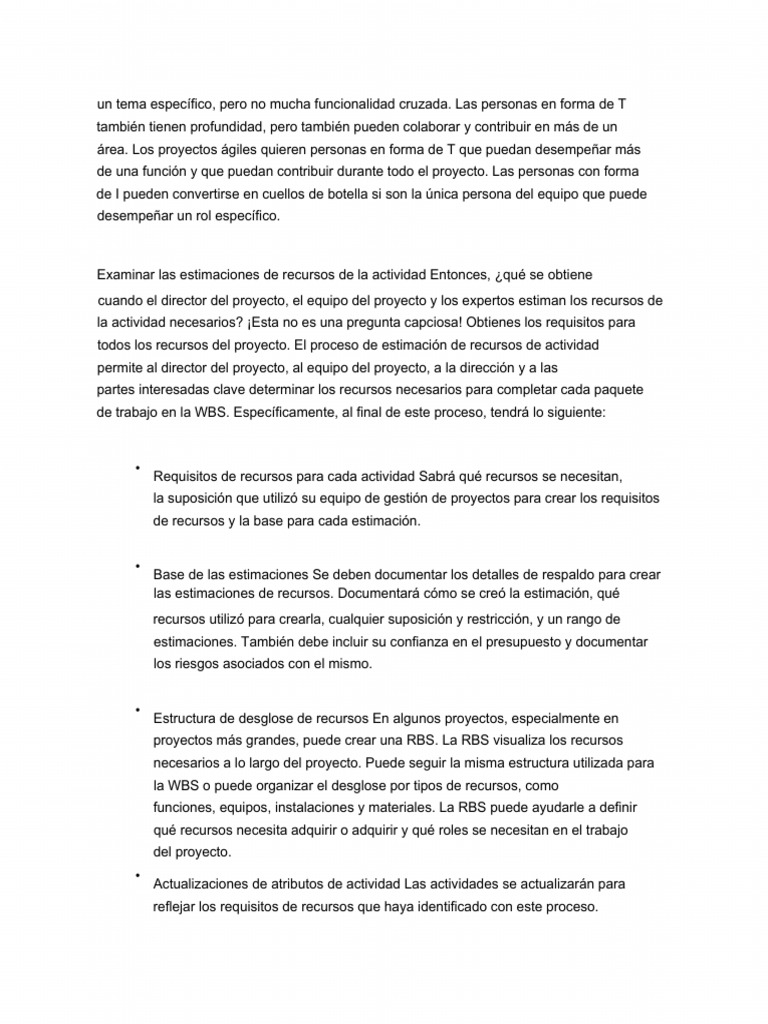 Estructura de Recursos en Proyectos | PDF | Gestión de recursos humanos ...