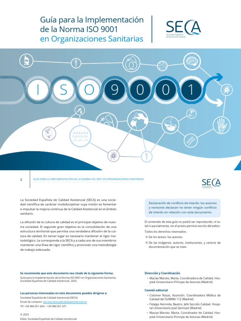 Implementación de ISO 9001 en Salud | PDF | Calidad (comercial) | Business