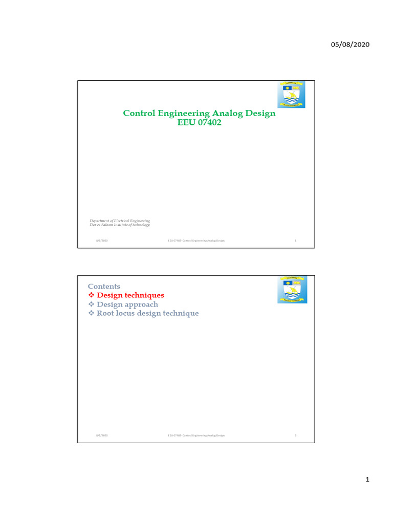 Root Locus Design in Control Engineering | PDF | Control Theory ...