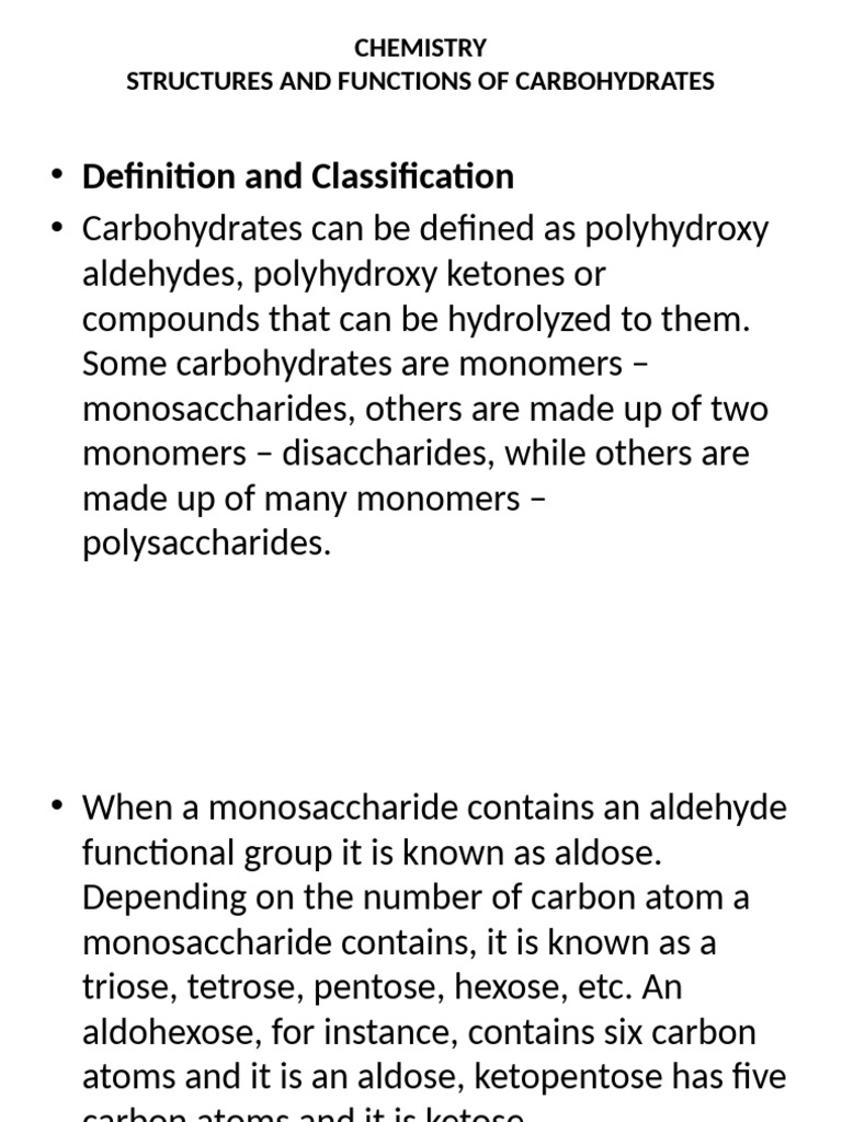Carbohydrates: Structures and Reactions | PDF | Starch | Glucose
