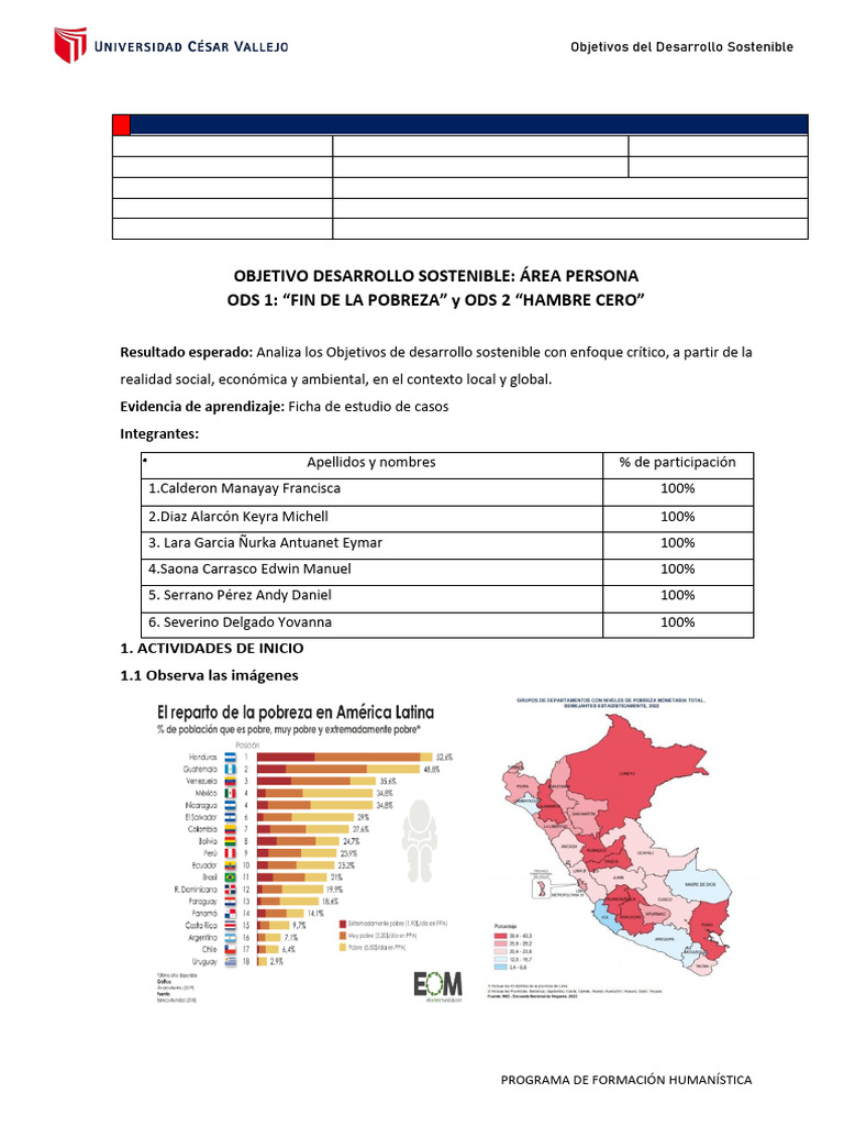 Formación en ODS: Pobreza y Hambre | PDF | Pobreza | Pobreza e indigencia