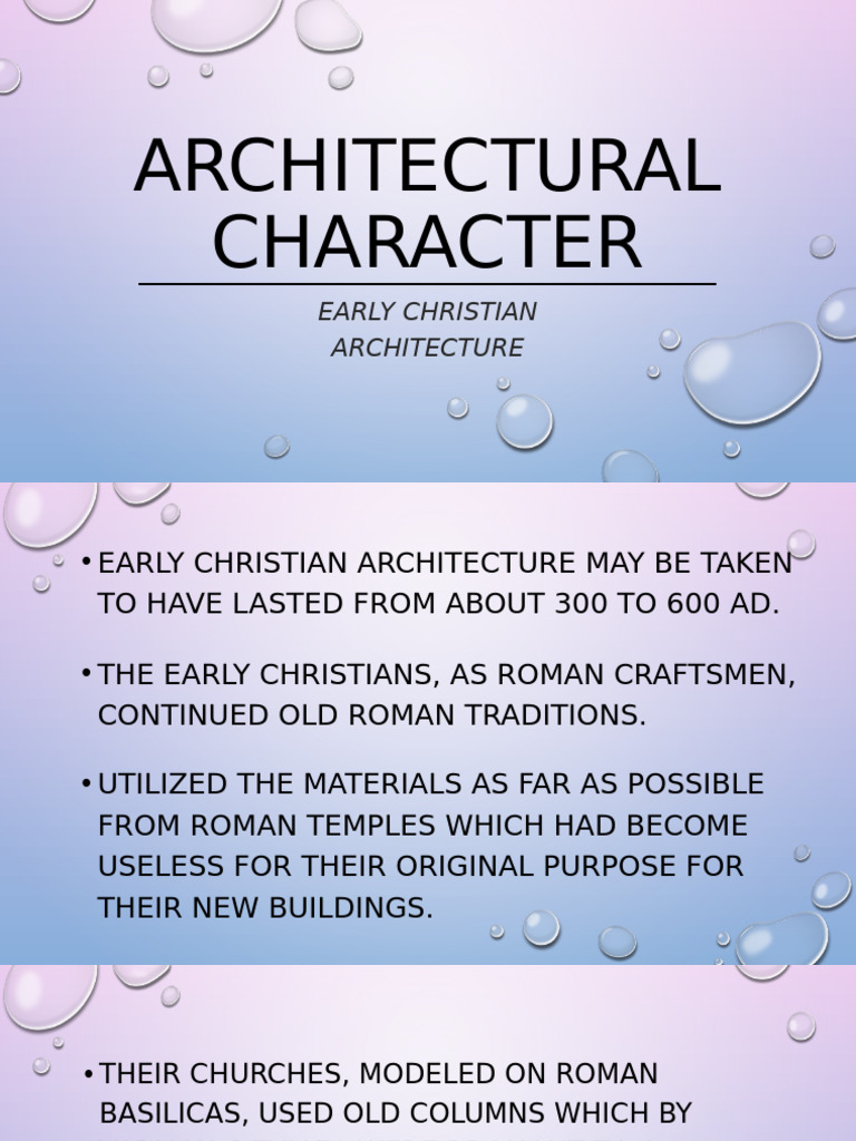 ARCHITECTURAL CHARACTER Report | PDF | Altar | Church (Building)