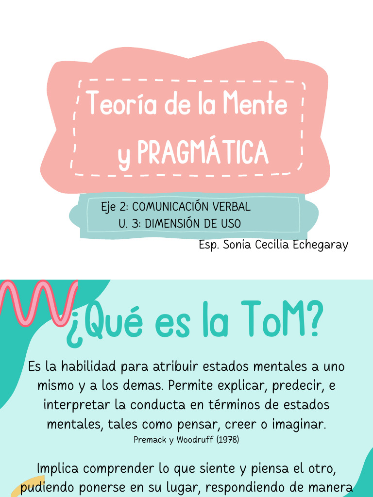 ToM y Pragm-Tica | PDF | Empatía | Pensamiento