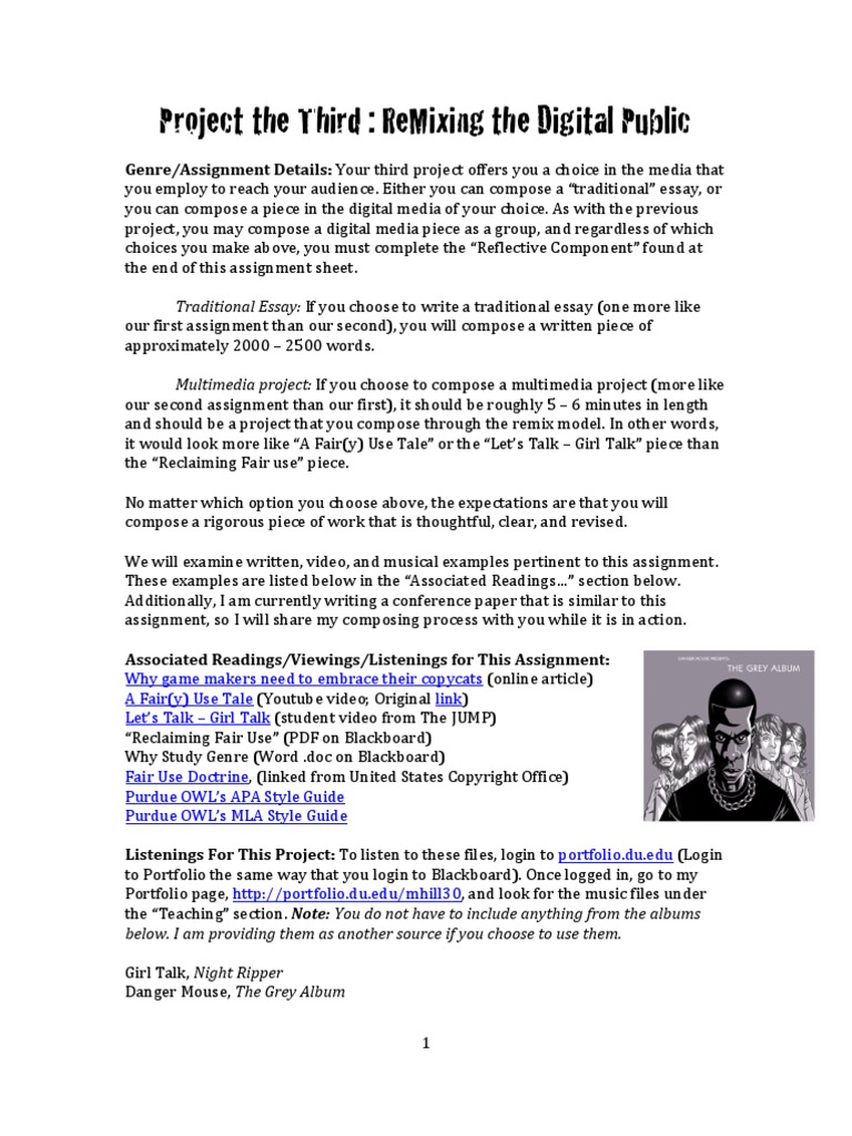 ReMixing The Digital Public | PDF | Remix | Musical Compositions