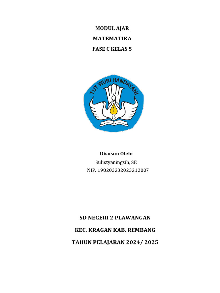 Modul Ajar Matematika Kelas 5 SD | PDF