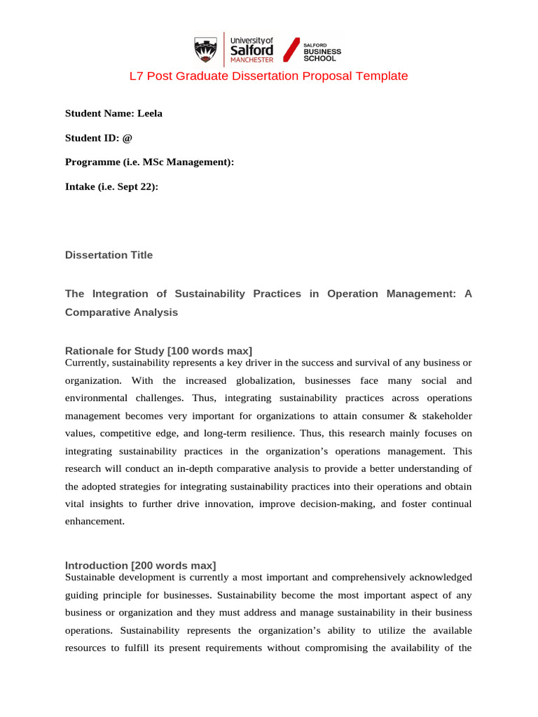 Sustainability in Operations Management | PDF | Sustainability ...