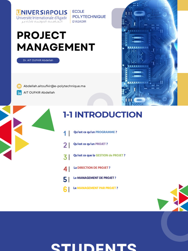 Gestion de Projet par Dr. Ait Oufkir | PDF | Business