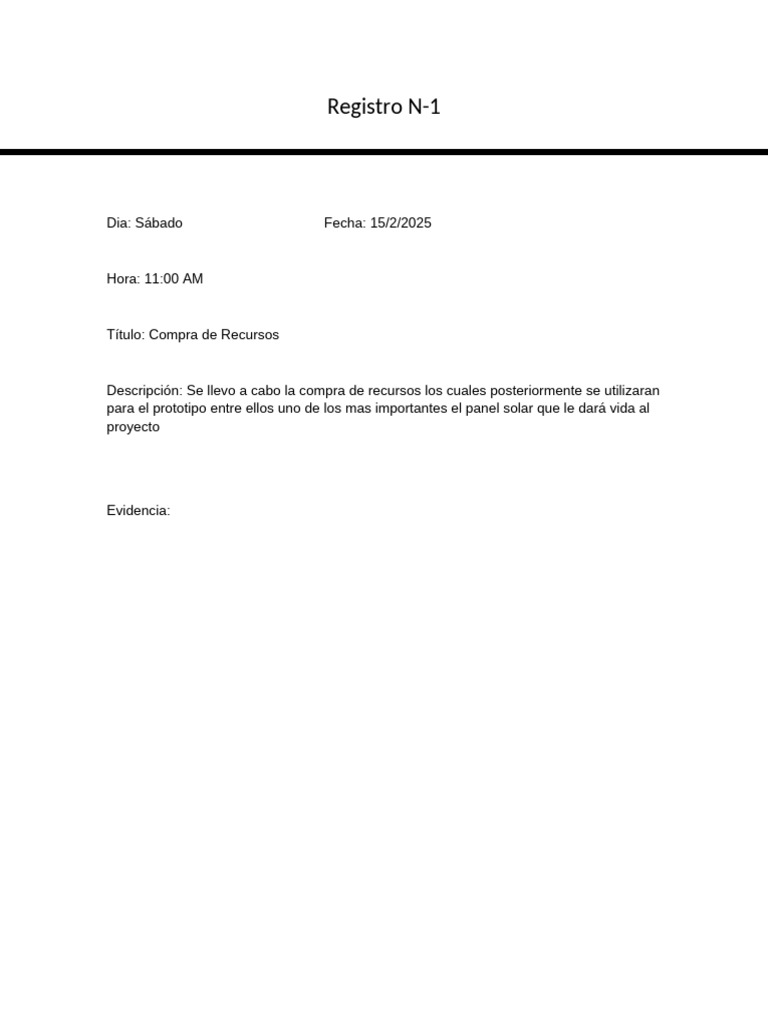 Registro N1 | PDF