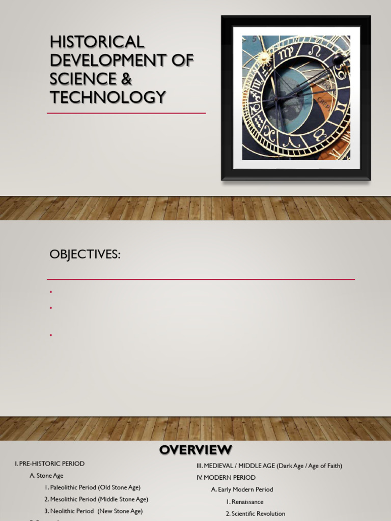 Historical Dev of S & T | PDF | Science | Stone Age