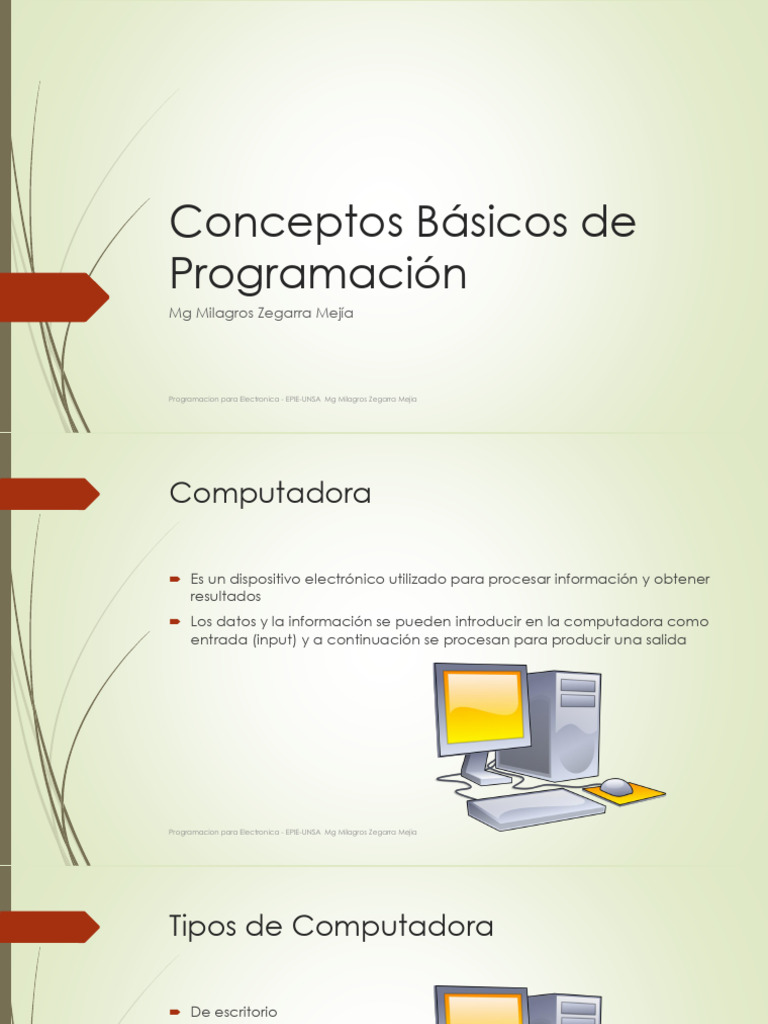 Introducción a la Programación y Algoritmos | PDF | Programación de ...