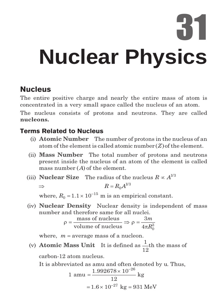 Nuclear Physics Handbook Overview | PDF | Atomic Nucleus | Nuclear Physics