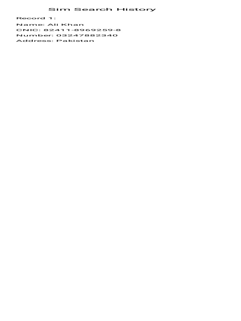 Sim Search History Sim Search History | PDF