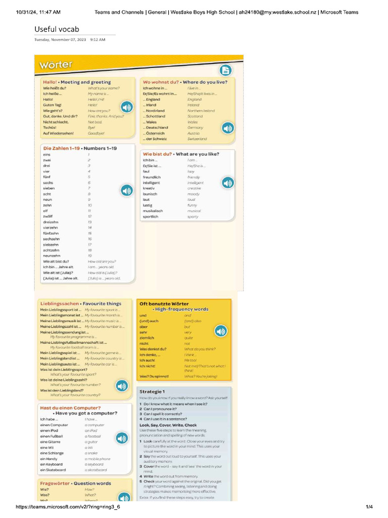 Useful German Words | PDF