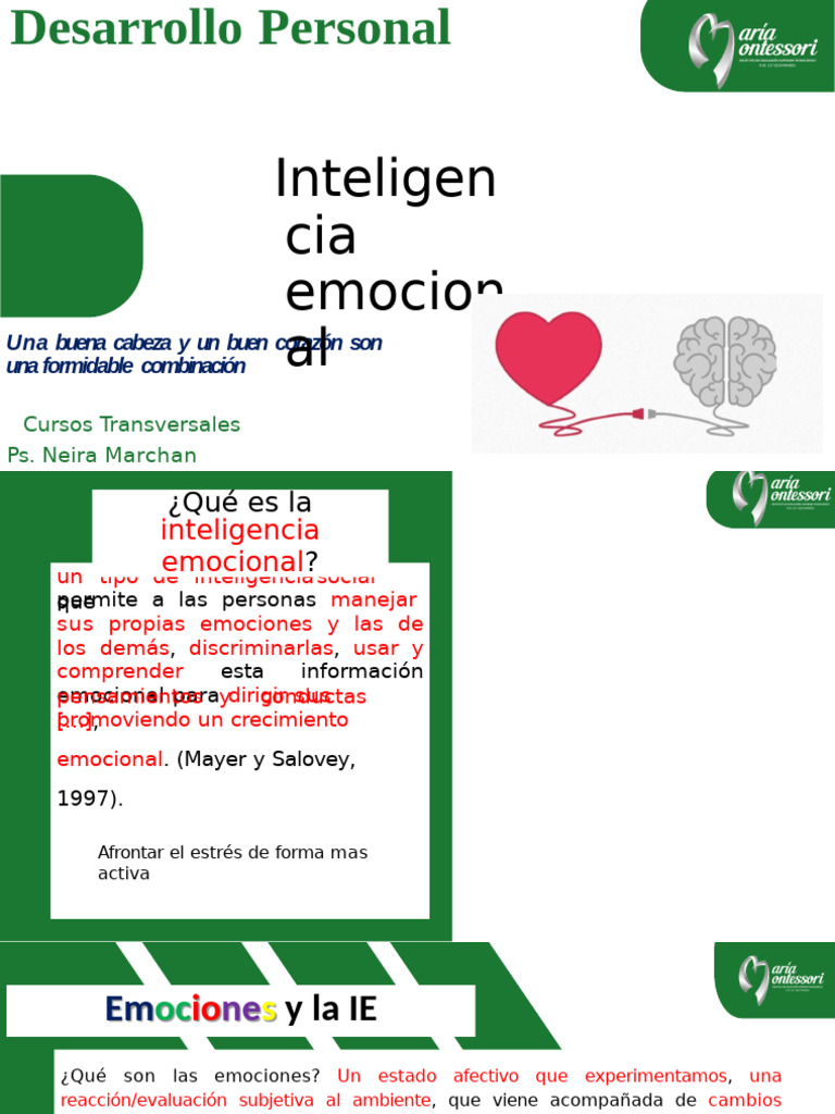 Inteligencia Emocional 2025 - 1 | PDF | Las emociones | Conceptos ...