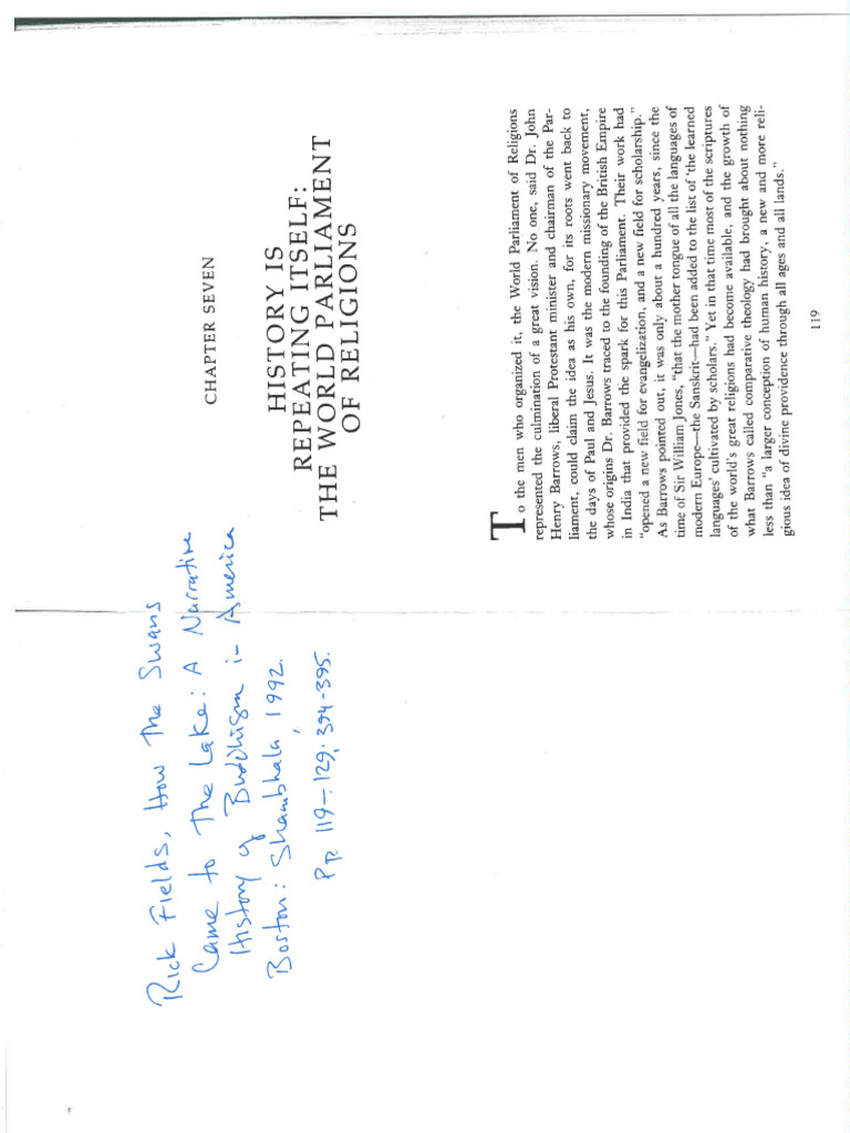 Rick Fields, _History is Repeating Itself_ | PDF