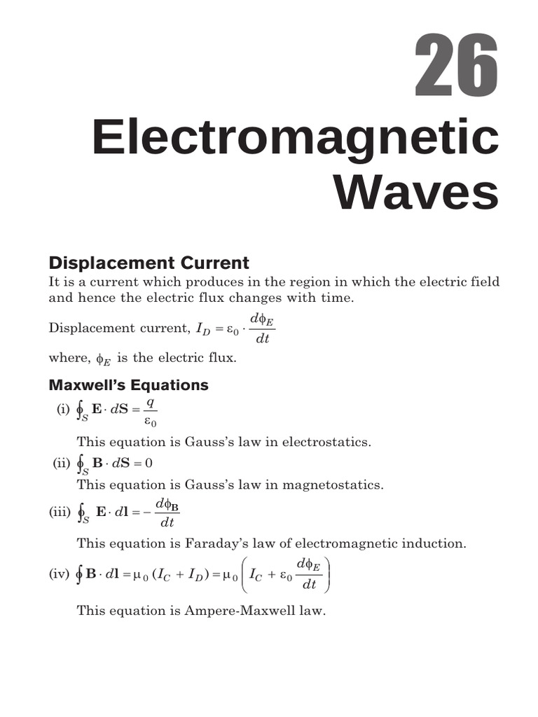Electromagnetic Waves and Their Properties | PDF | Electromagnetic ...