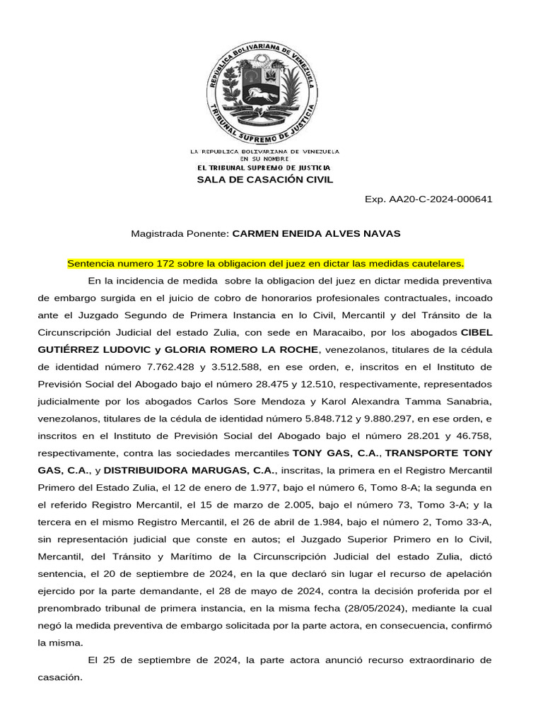 Comentarios sobre el Art. 588 y Sentencia 172 | PDF | Mandato ...