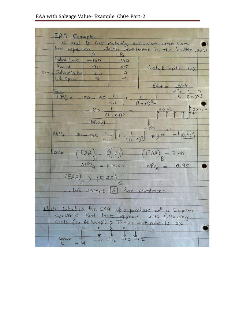 Ch04 EAA - Salvage Example | PDF