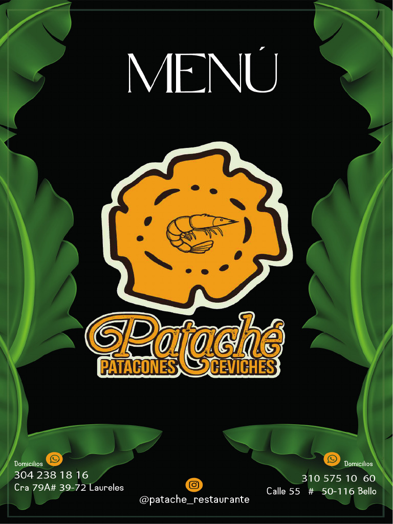 Menú Pataché | PDF