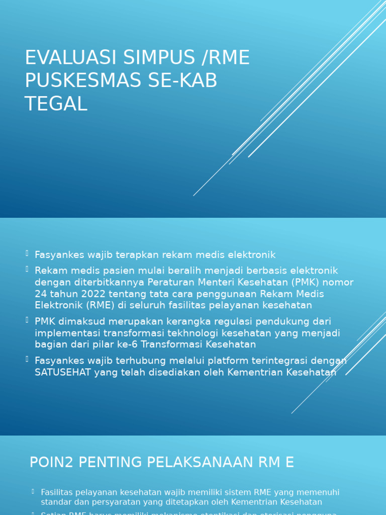 PERTEMUAN EVALUASI SIMPUS | PDF