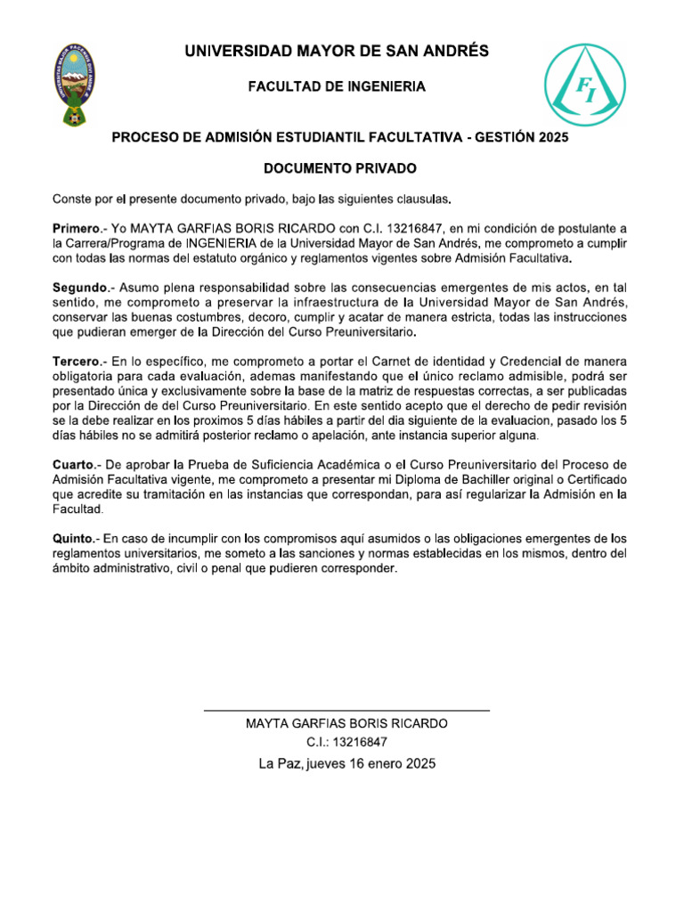 Carta Boris | PDF