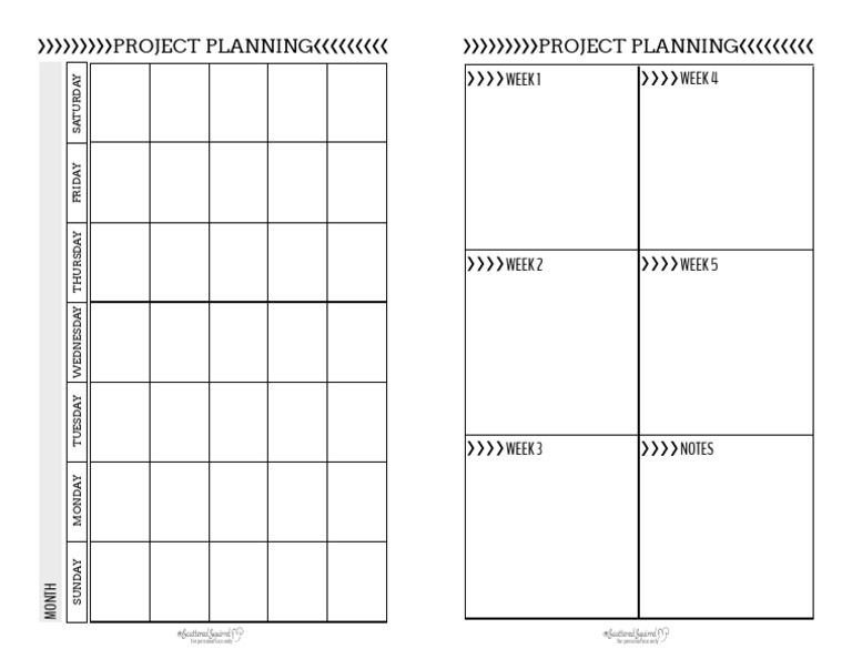 Weekly Project Planning Template | PDF